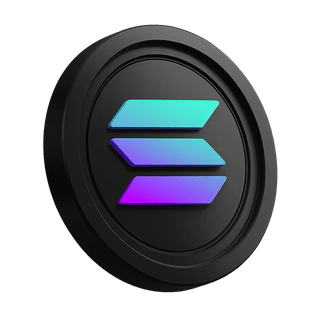Grafico raffigurante il token SOL di Solana visualizzato nella sezione per l'iscrizione al trading