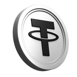 Rappresentazione della moneta USDT Tether nella sezione dedicata alla fiducia della comunità di trading